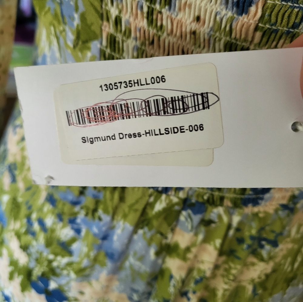 Reformation Sigmund Squareneck Midi-Dress Womens Size 6 New - Picture 9 of 9